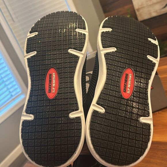 SKECHERS Work Jevion Safety Comp Toe Men's Shoes Black Blue 11.5 - Picture 10 of 13